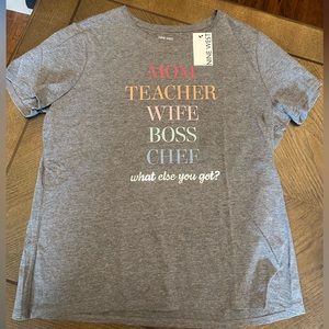 NWT, Nine West V-Neck T-Shirt. Size XXL.  Material is super soft.